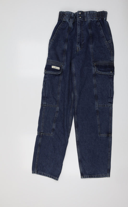 BDG Womens Blue Cotton Mom Jeans Size 26 in L34 in Regular Snap