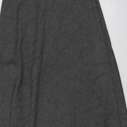 Marks and Spencer Womens Grey Polyester Swing Skirt Size 8