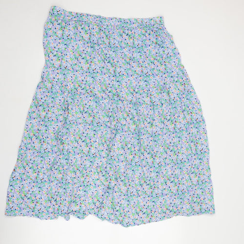 Marks and Spencer Womens Multicoloured Floral Viscose Peasant Skirt Size 6
