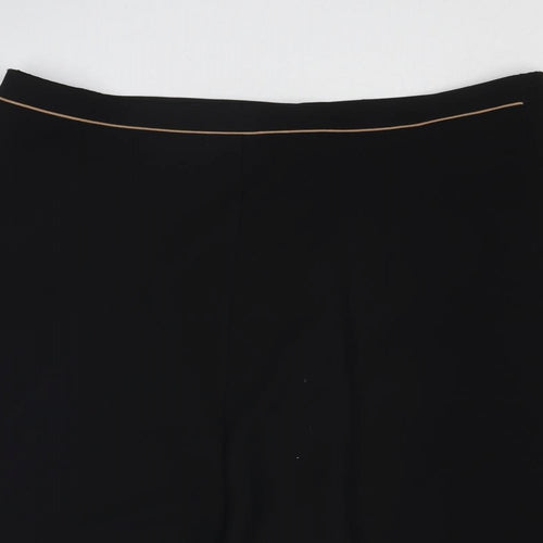 Eastex Womens Black Polyester Swing Skirt Size 20 Zip