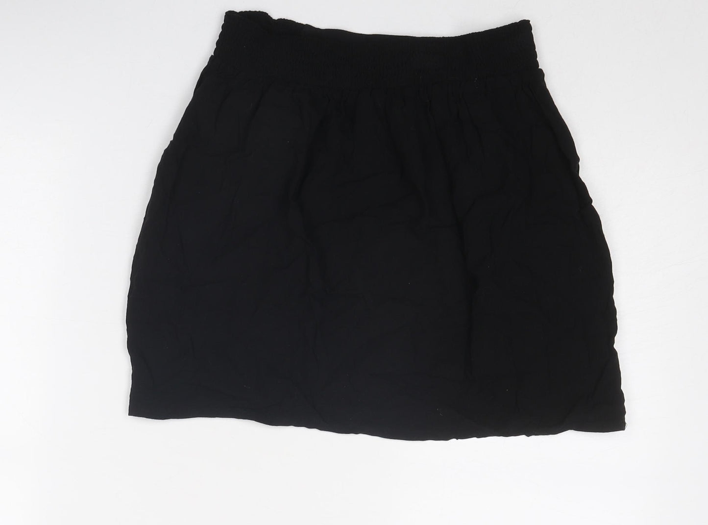 Divided by H&M Womens Black Viscose A-Line Skirt Size 10