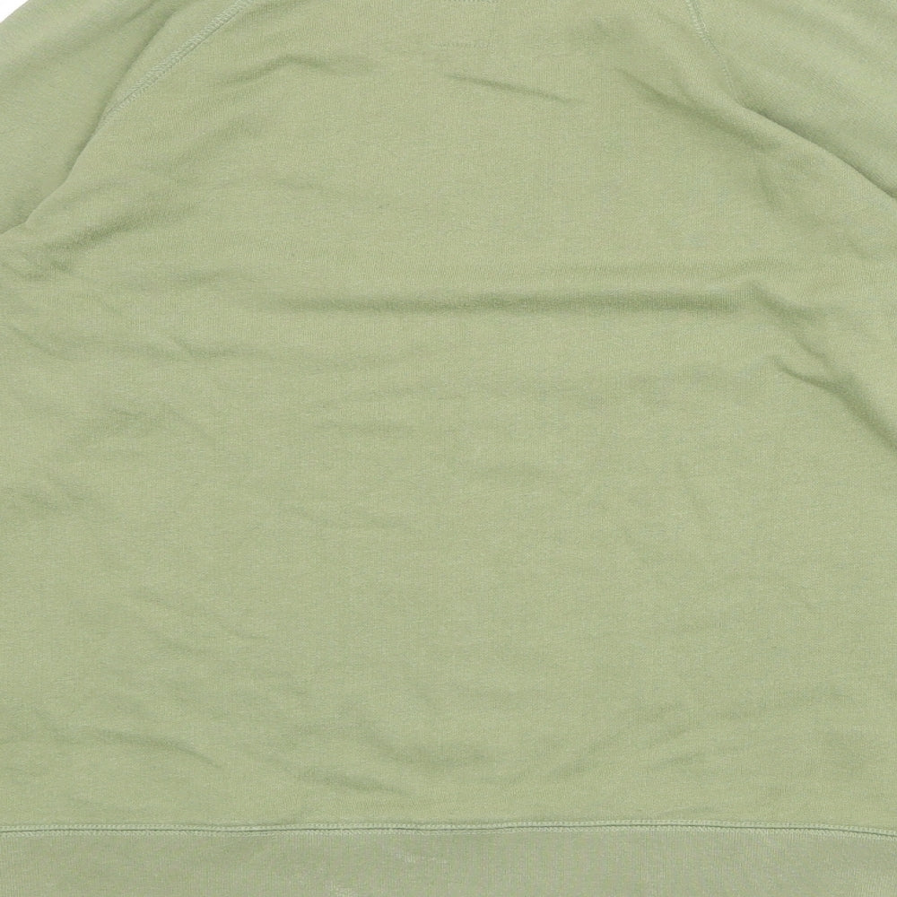Jack Wills Womens Green Cotton Pullover Sweatshirt Size 12 Pullover