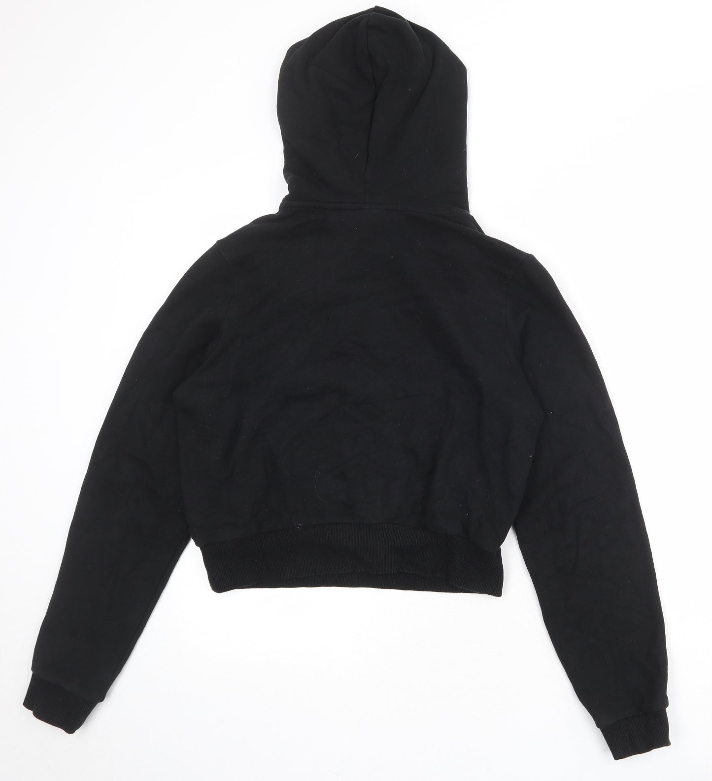 FILA Womens Black Cotton Pullover Hoodie Size M Pullover
