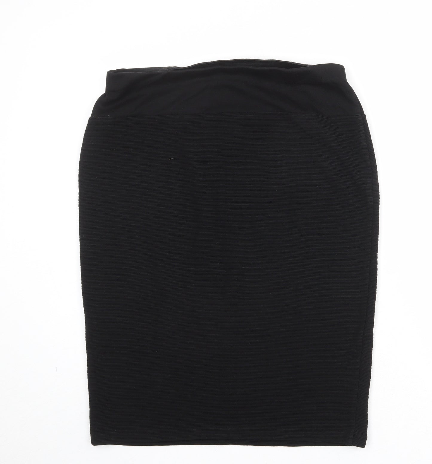 Marks and Spencer Womens Black Acrylic Bandage Skirt Size 16