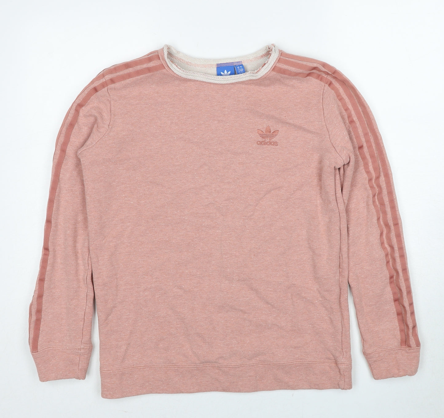 adidas Womens Pink Cotton Pullover Sweatshirt Size 10 Pullover
