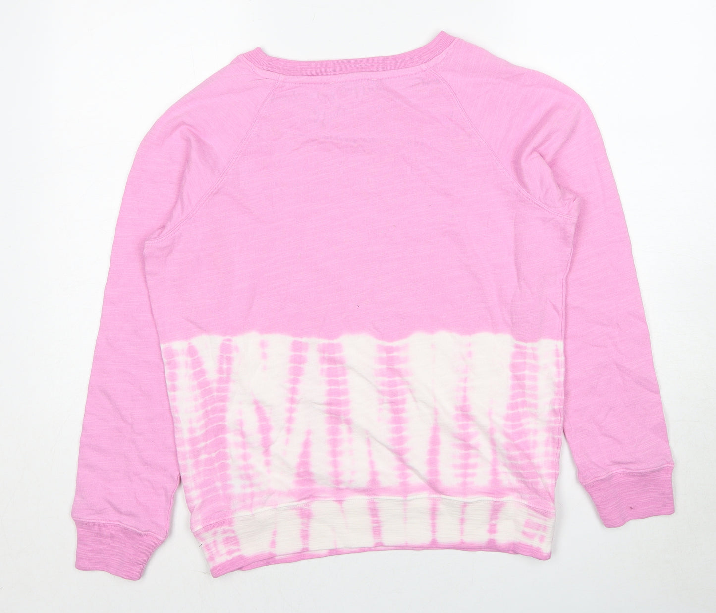 Marks and Spencer Womens Pink Cotton Pullover Sweatshirt Size 12 Pullover
