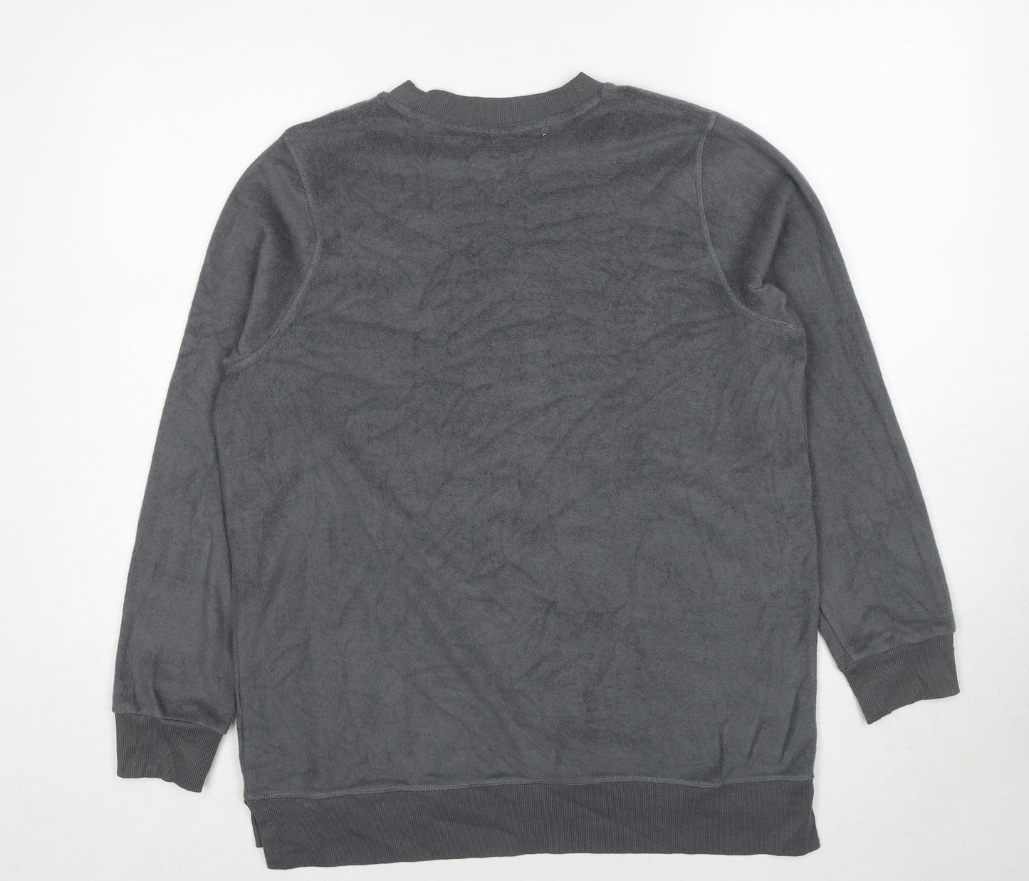 GOODMOVE Womens Grey Cotton Pullover Sweatshirt Size 12 Pullover