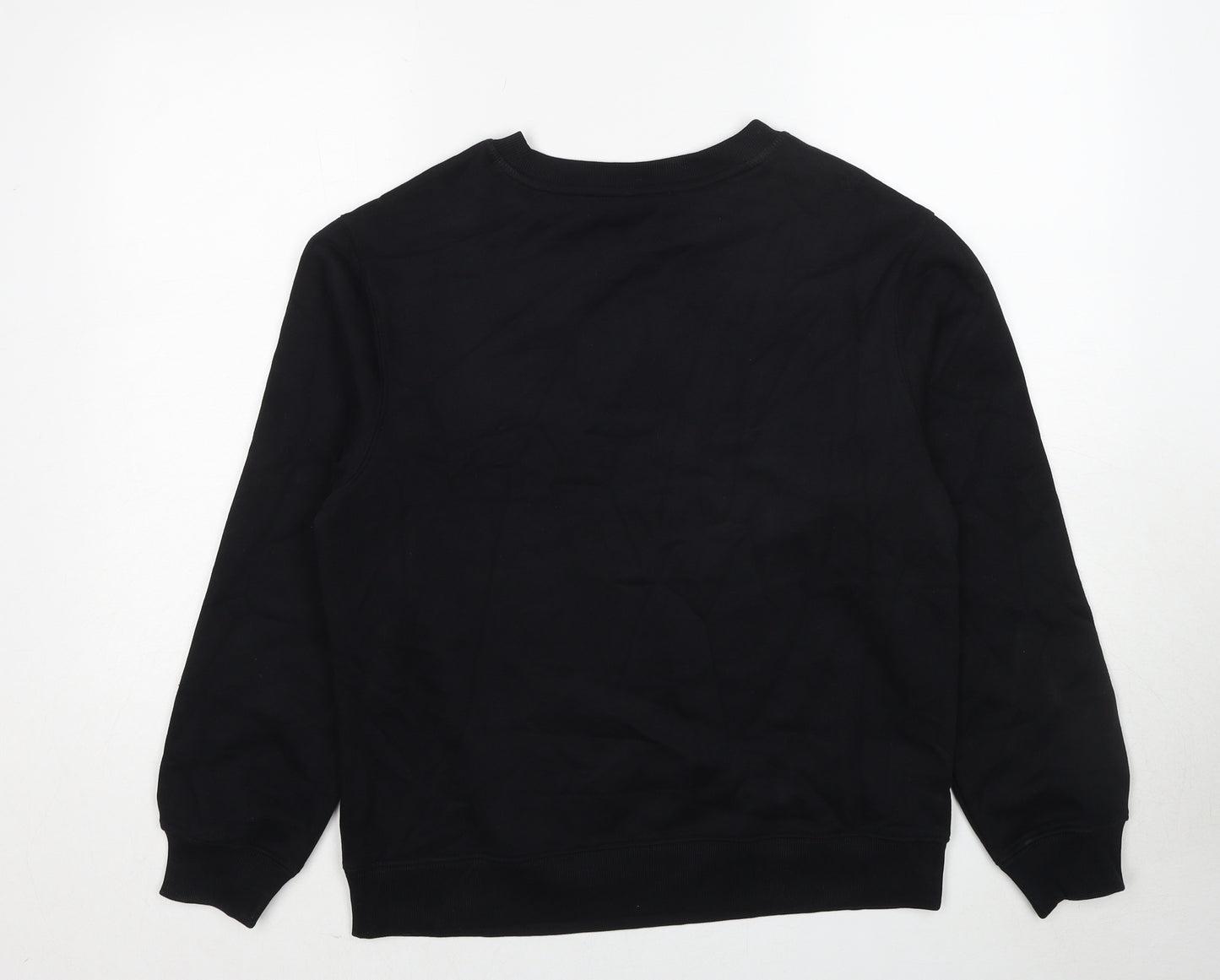 Marks and Spencer Womens Black Cotton Pullover Sweatshirt Size S Pullover