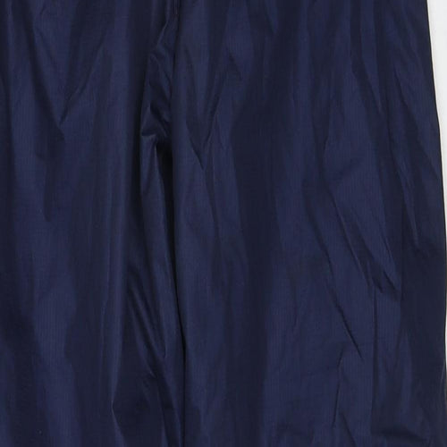 Mountain Warehouse Boys Blue Polyester Rain Trousers Trousers Size 11-12 Years Regular Pullover