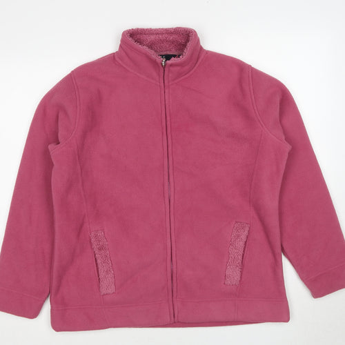 EWM Womens Pink Jacket Size 14 Zip - Size 14-16