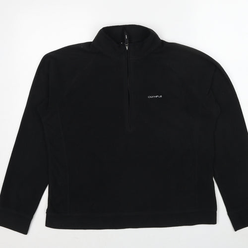 Olympus Womens Black Polyester Pullover Sweatshirt Size 16 Pullover