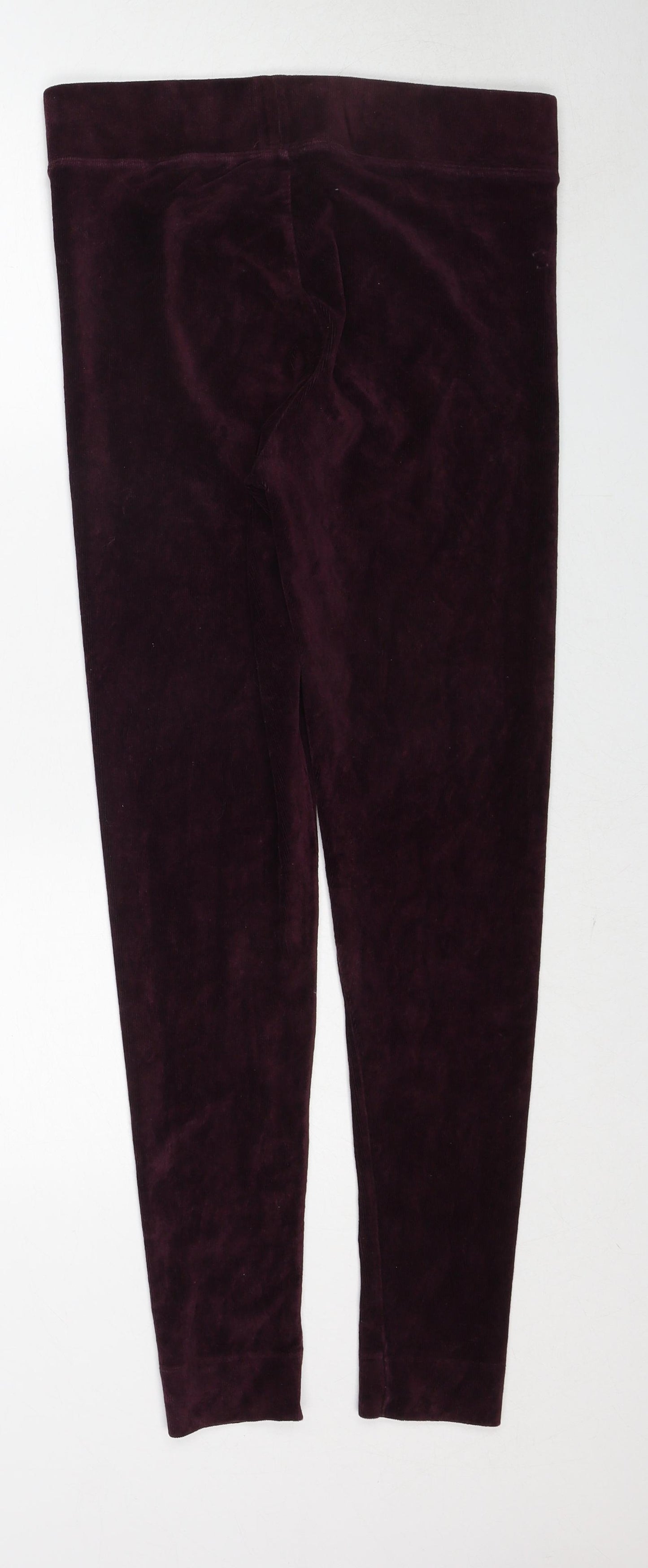 H&M Womens Red Cotton Carrot Leggings Size 14