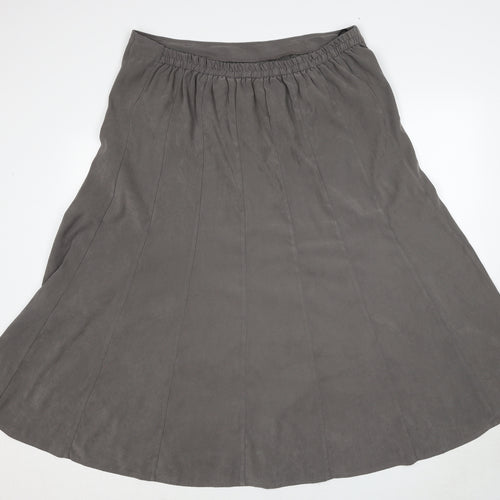 Special Collection Womens Grey Polyester Swing Skirt Size 20