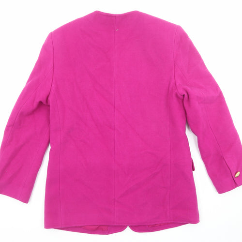 Michael H Womens Pink Jacket Size 10 Button