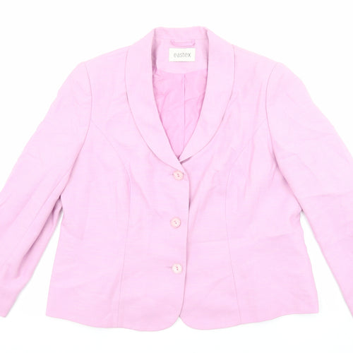 Eastex Womens Pink Jacket Size 18 Button