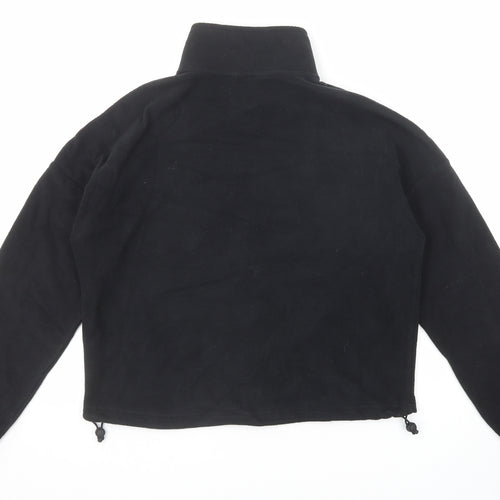 GOODMOVE Womens Black Polyester Pullover Sweatshirt Size 8 Zip