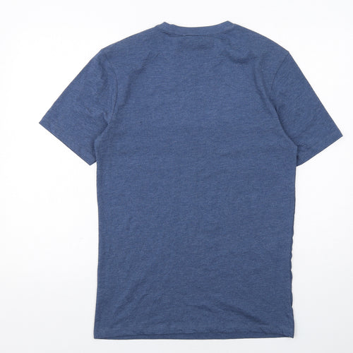 Marvel Mens Blue Cotton T-Shirt Size S Round Neck