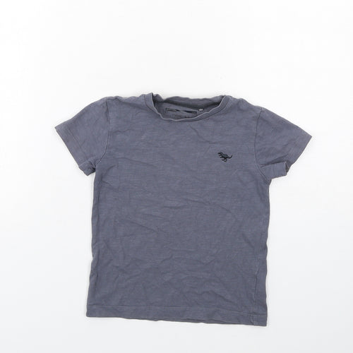 NEXT Boys Grey Cotton Pullover T-Shirt Size 2-3 Years Crew Neck Pullover