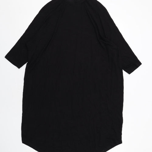 Monki Womens Black Viscose A-Line Size XS Round Neck Pullover