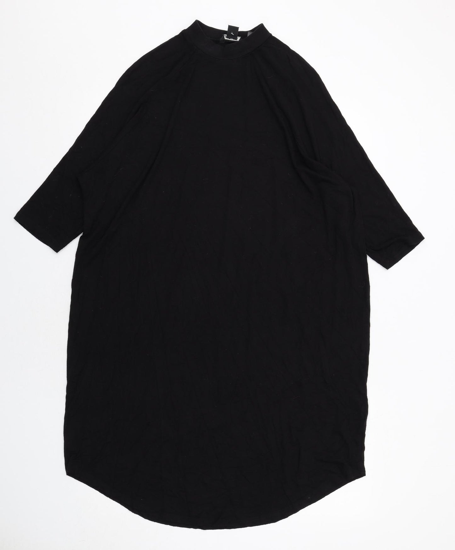 Monki Womens Black Viscose A-Line Size XS Round Neck Pullover