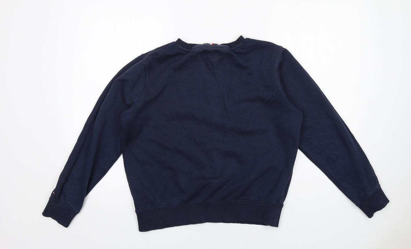 Tommy Hilfiger Boys Blue Cotton Pullover Sweatshirt Size 12-13 Years Pullover
