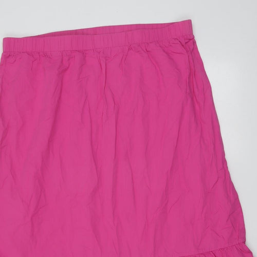 Dorothy Perkins Womens Pink Cotton Trumpet Skirt Size 18