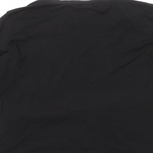 Divided by H&M Womens Black 100% Cotton Basic T-Shirt Size S Round Neck