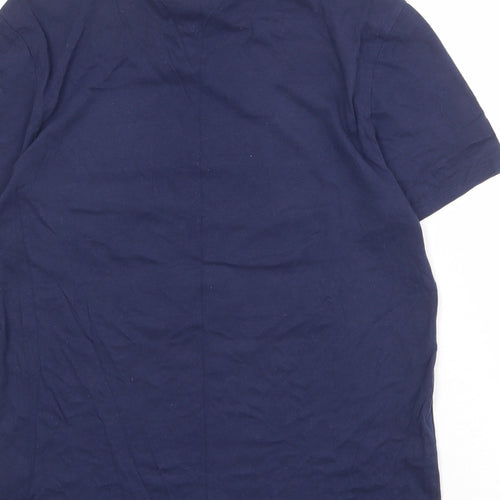 Tommy Hilfiger Mens Blue Cotton T-Shirt Size M Round Neck