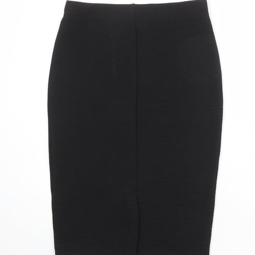 New Look Womens Black Polyester Straight & Pencil Skirt Size 10