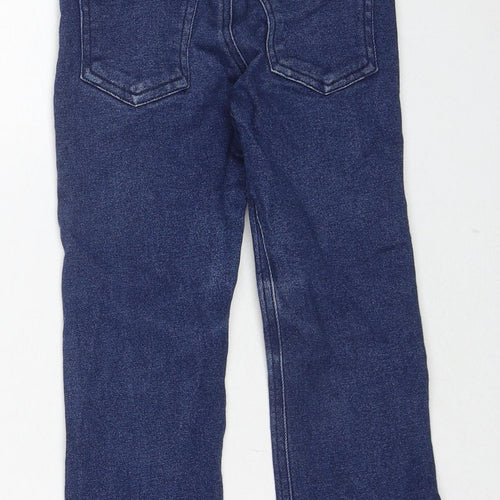 BHS Boys Blue Cotton Skinny Jeans Size 3 Years Regular Zip