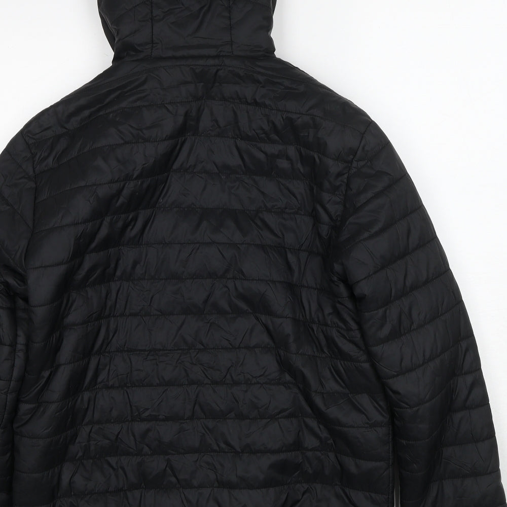 Trespass Mens Black Quilted Jacket Size XS Zip