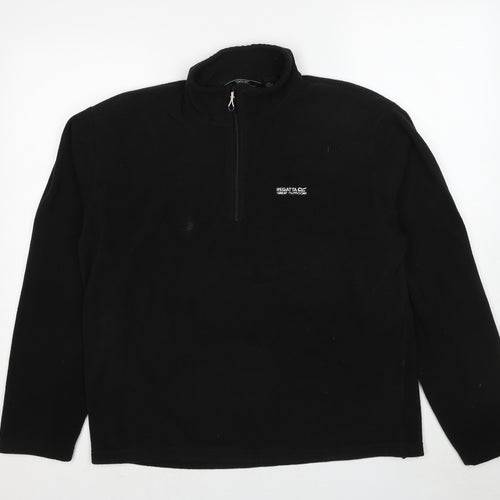 Regatta Mens Black Polyester Pullover Sweatshirt Size L