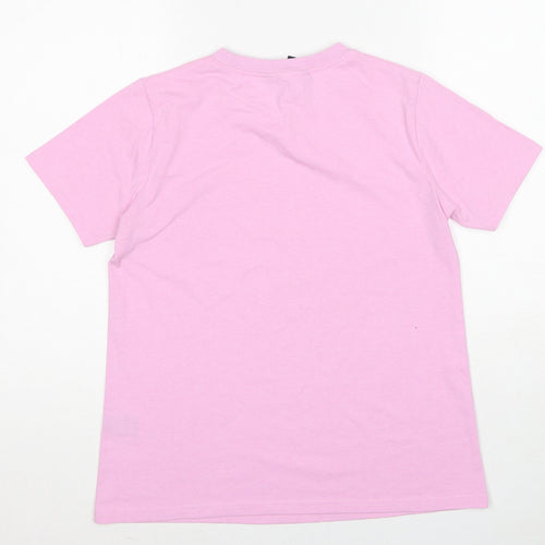 Crew Clothing Womens Pink Cotton Basic T-Shirt Size 10 Round Neck - Meet You At The Beach