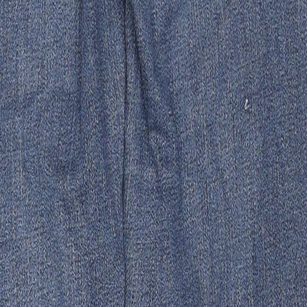 Levi's Womens Blue Cotton Straight Jeans Size 26 in L32 in Regular Zip