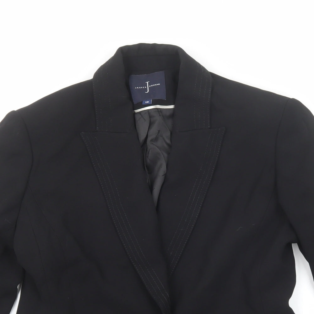 Jasper Conran Womens Black Jacket Blazer Size 10 Button