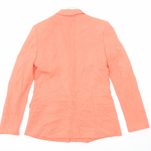 Oasis Womens Pink Jacket Blazer Size 8 Button