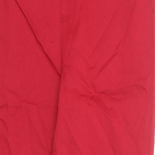 Marks and Spencer Womens Red Cotton Jegging Jeans Size 20 Regular