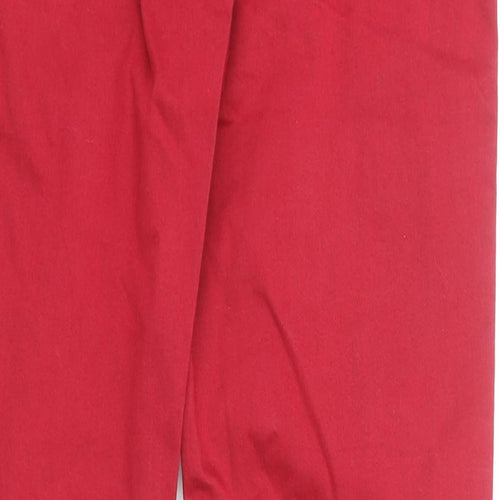Marks and Spencer Womens Red Cotton Jegging Jeans Size 12 Regular