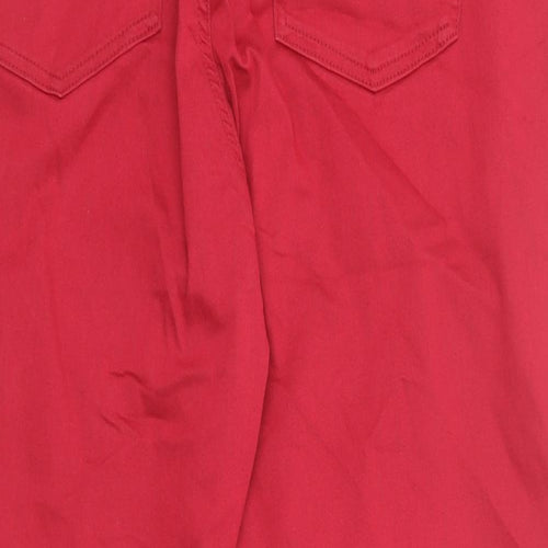 Marks and Spencer Womens Red Cotton Jegging Jeans Size 20 Regular
