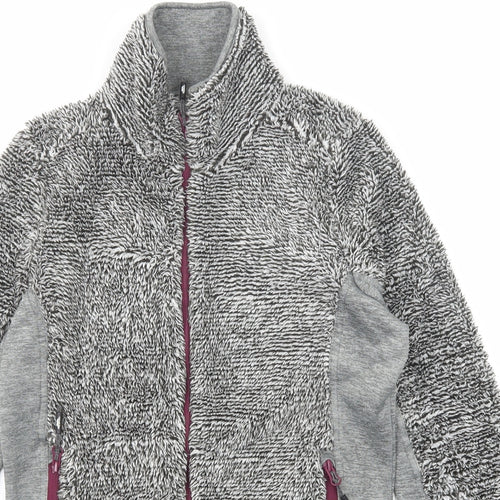 Trespass Womens Grey Geometric Jacket Size 10 Zip