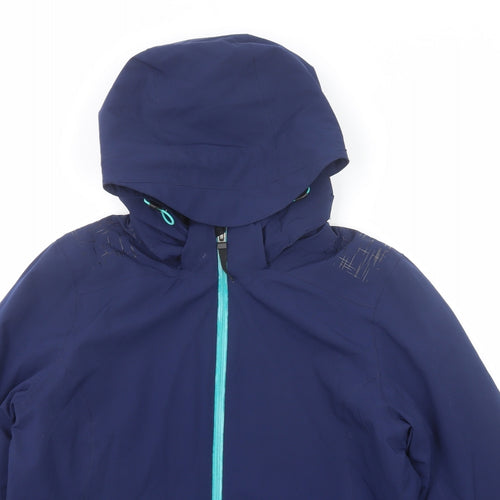 Crane Mens Blue Jacket Size L Zip - Ski Coat