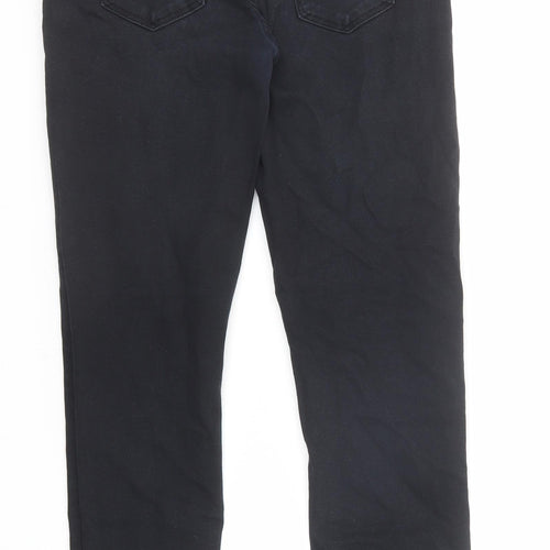 River Island Mens Black Cotton Skinny Jeans Size 30 in L32 in Slim Zip