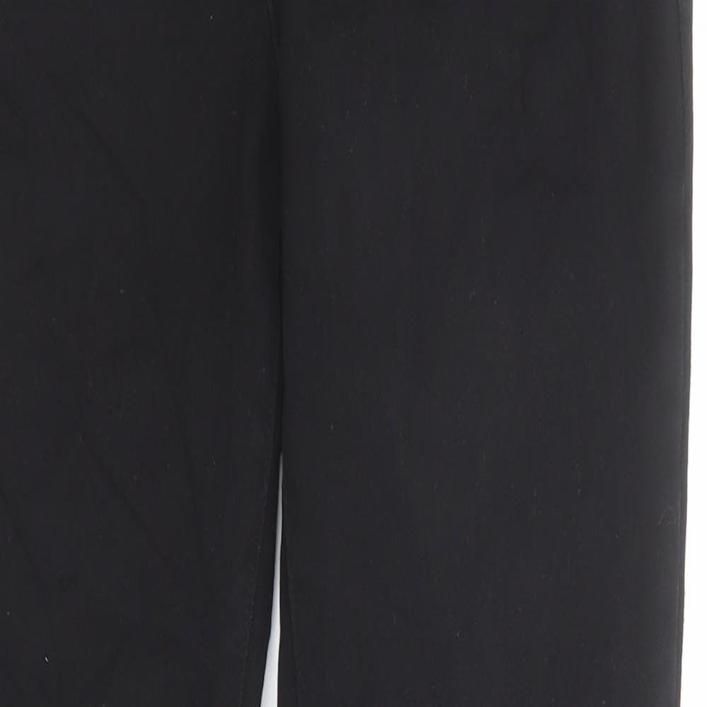 NYJD Womens Black Cotton Straight Jeans Size 6 Regular Zip