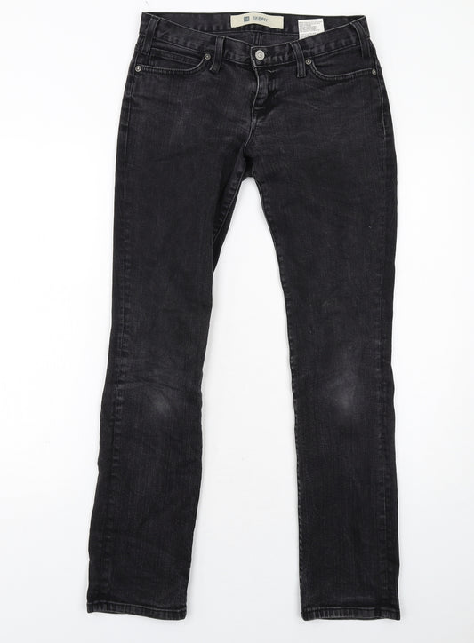 Gap Womens Black Cotton Skinny Jeans Size 4 Regular Zip