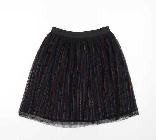 NEXT Girls Multicoloured Polyester Flare Skirt Size 12 Years Regular Pull On