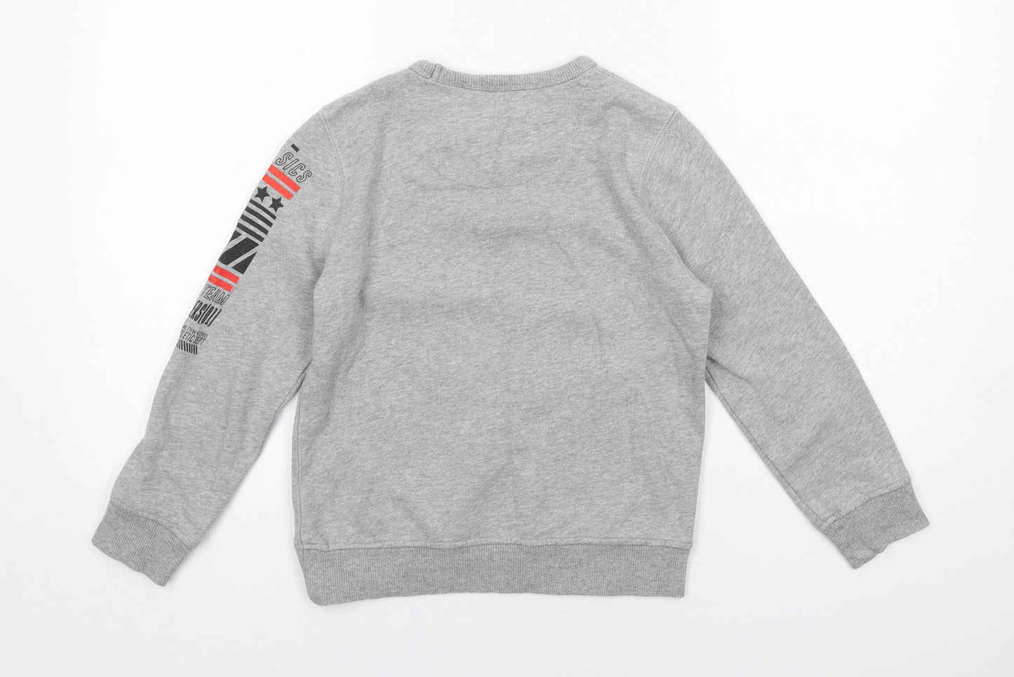 NEXT Boys Grey Cotton Pullover Sweatshirt Size 8 Years Pullover - Classics 91