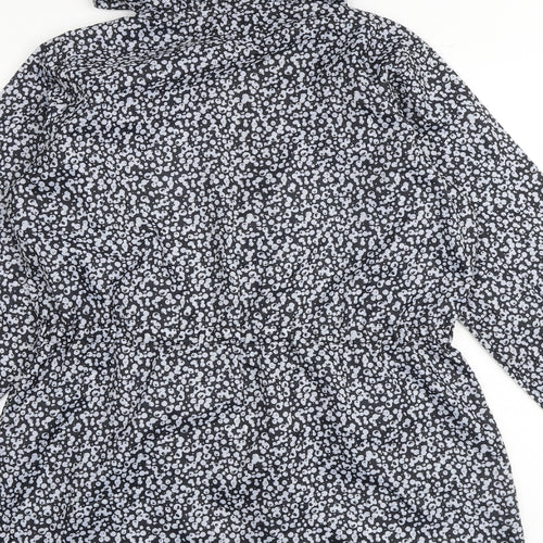 Roman Womens Grey Geometric Rain Coat Coat Size S Zip