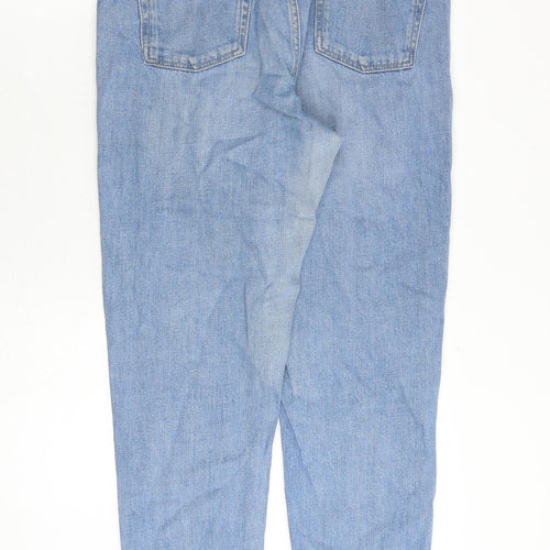 Topshop Womens Blue Cotton Skinny Jeans Size 30 in Regular Zip