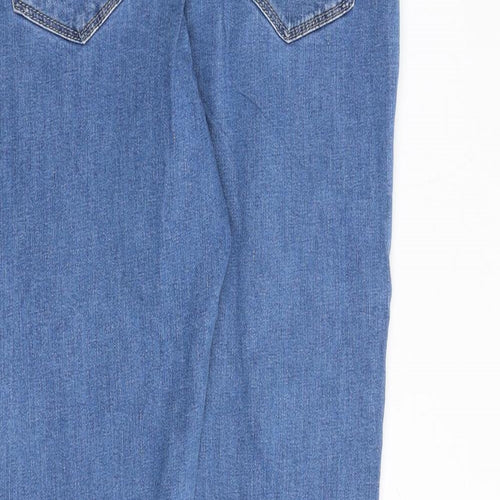 Monsoon Womens Blue Cotton Skinny Jeans Size 8 Slim Zip