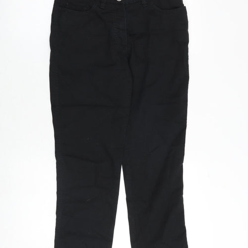 Michelle Womens Black Cotton Straight Jeans Size 29 in Regular Zip